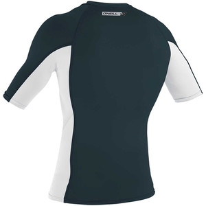 2019 O'Neill Premium Skins Short Sleeve Rash Vest SLATE / WHITE 4169B